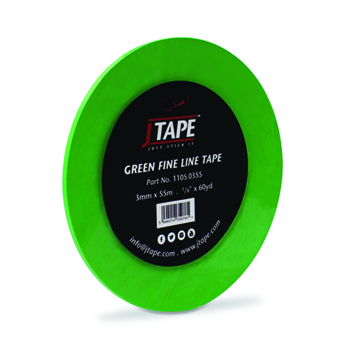 GPI STR.LINE TAPE 3MM X 55M GREEN - TSL3 